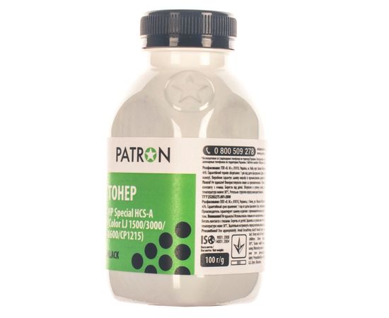 Купить Тонер HP специальный HCS-A флакон, 100 г, черный Patron (PN-HCS-A-B-100) по лучшей цене