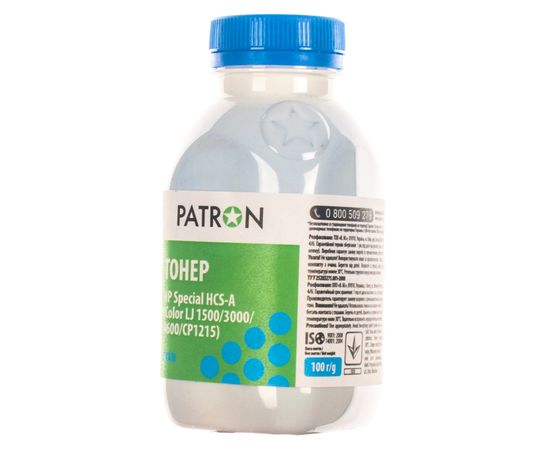 Купить Тонер HP специальный HCS-A флакон, 100 г, голубой Patron (PN-HCS-A-C-100) по лучшей цене