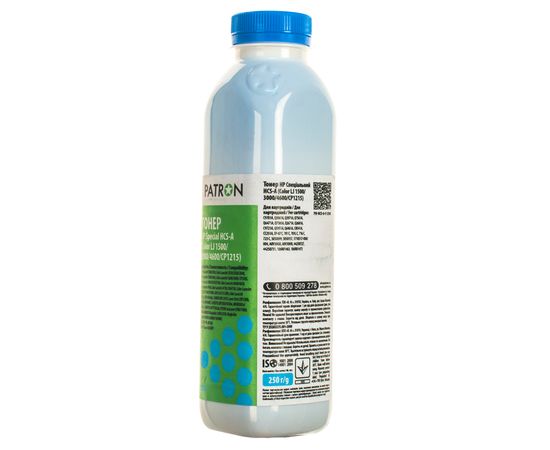 Купить Тонер HP специальный HCS-A флакон, 250 г, голубой Patron (PN-HCS-A-C-250) по лучшей цене