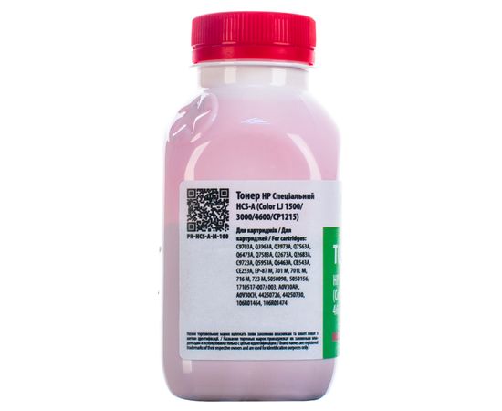 Купить Тонер HP специальный HCS-A флакон, 100 г, пурпурный Patron (PN-HCS-A-M-100) по лучшей цене