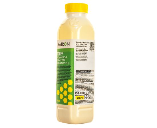 Купить Тонер HP специальный HCS-A флакон, 250 г, желтый Patron (PN-HCS-A-Y-250) по лучшей цене