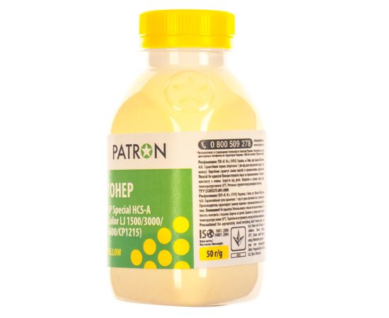 Купить Тонер HP специальный HCS-A флакон, 50 г, желтый Patron (PN-HCS-A-Y-050) по лучшей цене
