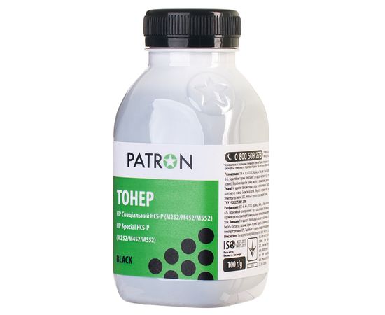 Купить Тонер HP специальный HCS-P флакон, 100 г, черный Patron (PN-HCS-P-B-100) по лучшей цене