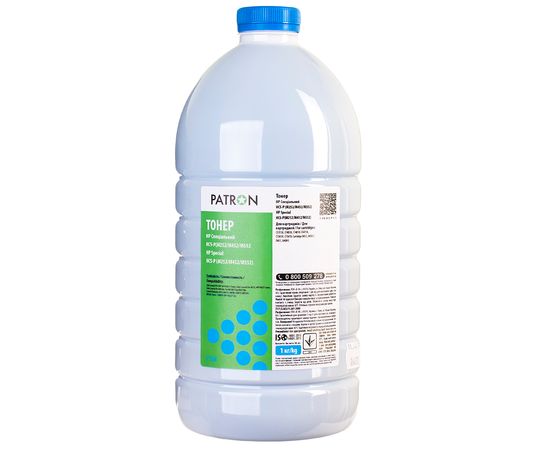 Купить Тонер HP специальный HCS-P флакон, 1 кг, голубой Patron (PN-HCS-P-C-1) по лучшей цене