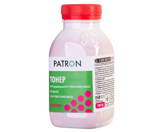 Купить Тонер HP специальный HCS-P флакон, 100 г, пурпурный Patron (PN-HCS-P-M-100) по лучшей цене