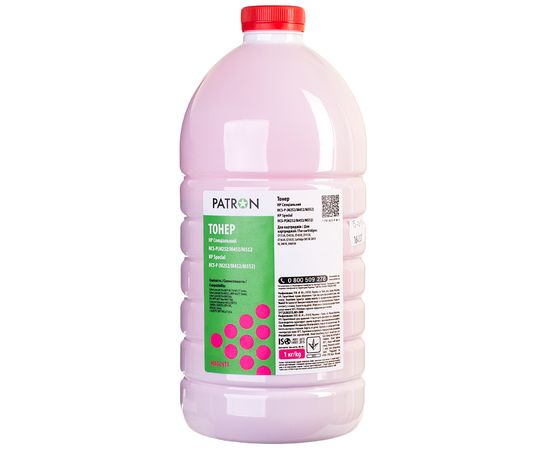 Купить Тонер HP специальный HCS-P флакон, 1 кг, пурпурный Patron (PN-HCS-P-M-1) по лучшей цене