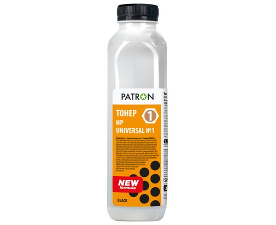 Купить Тонер HP универсальный №1 флакон, 200 г Patron (PN-HU1-200) по лучшей цене