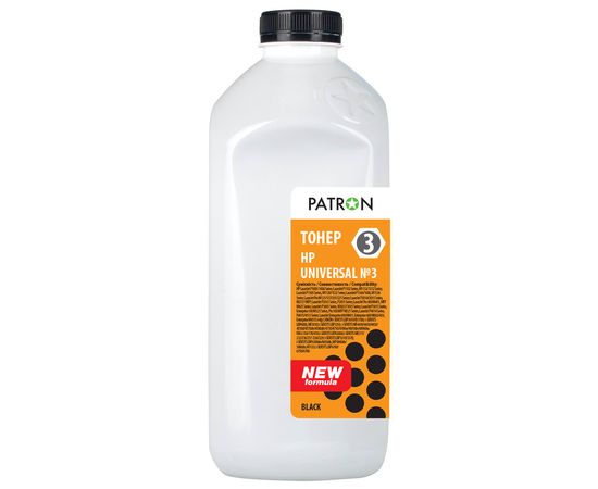 Купить Тонер HP универсальный №3 флакон, 500 г Patron (PN-HU3-500) по лучшей цене