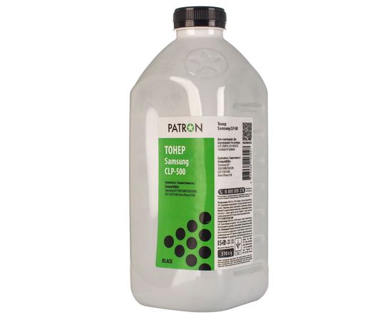 Купить Тонер Samsung CLP-500 флакон, 310 г, черный Patron (PN-SCLP500-B-310) по лучшей цене