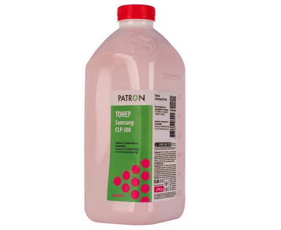 Купить Тонер Samsung CLP-500 флакон, 270 г, пурпурный Patron (PN-SCLP500-M-270) по лучшей цене
