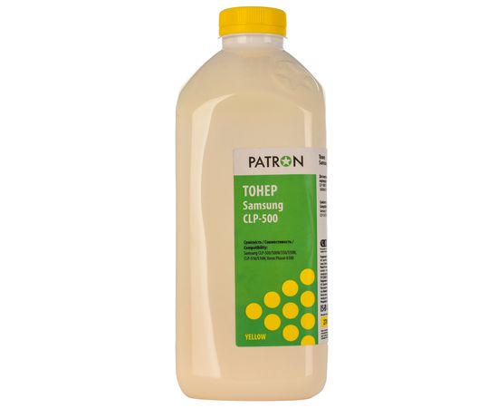 Купить Тонер Samsung CLP-500 флакон, 270 г, желтый Patron (PN-SCLP500-Y-270) по лучшей цене
