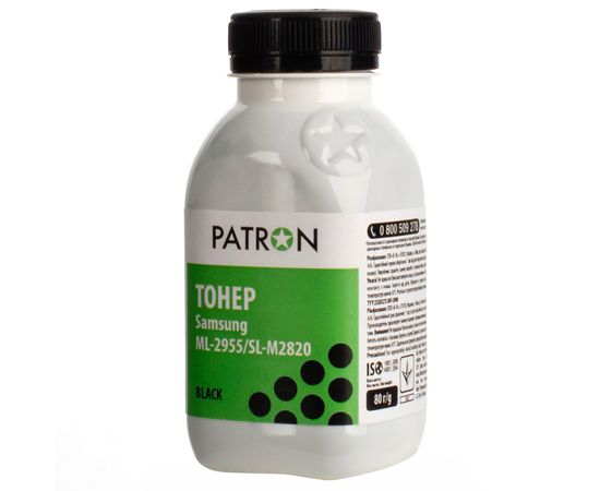 Купить Тонер Samsung ML-2955/SL-M2820 флакон, 80 г Patron (PN-SML2955-080) по лучшей цене