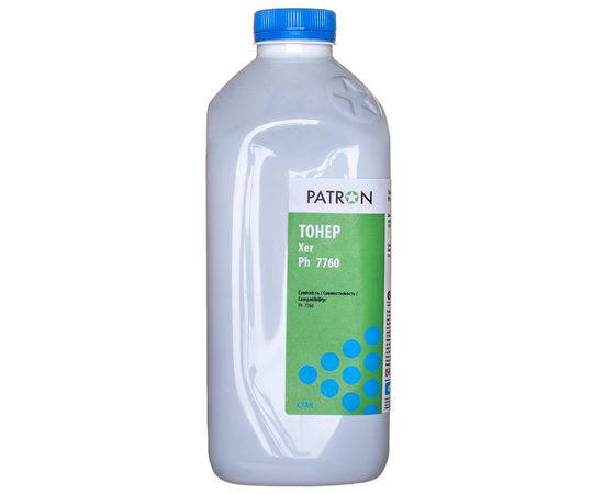 Купить Тонер XER Ph 7760 флакон, 400 г, голубой Patron (PN-XP7760-C-400) по лучшей цене
