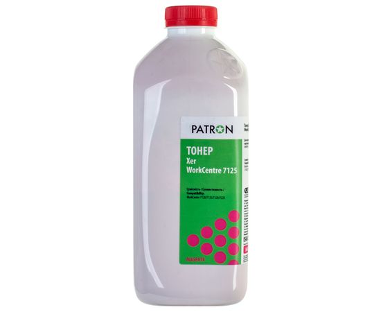 Купить Тонер XER WorkCentre 7125 флакон, 360 г, пурпурный Patron (PN-XWC7125-M-360) по лучшей цене