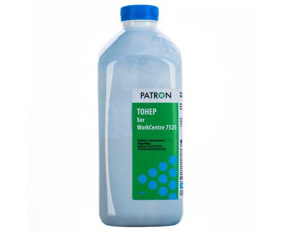 Купить Тонер XER WorkCentre 7525 флакон, 400 г, голубой Patron (PN-XWC7525-2-C-400) по лучшей цене