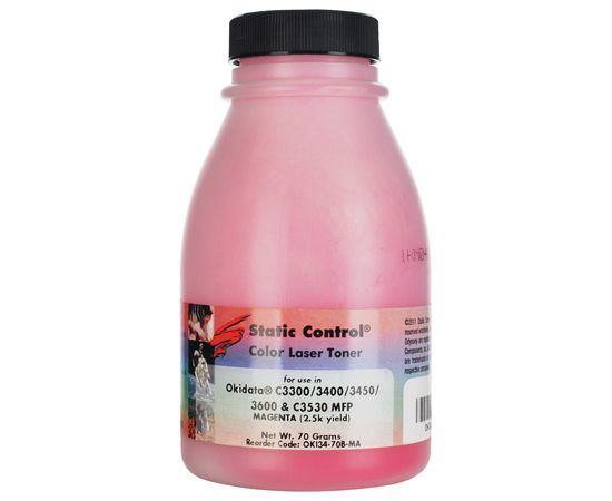 Купить Тонер Oki C3300/3450 флакон, 70 г, пурпурный SCC по лучшей цене