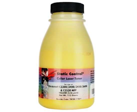 Купить Тонер Oki C3300/3450 флакон, 115 г, желтый SCC по лучшей цене