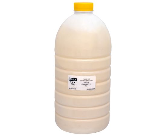 Купить Тонер Oki C5100 флакон, 1 кг, желтый Imex (TSM-OML-Y-1) по лучшей цене