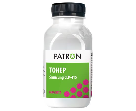 Купить Тонер Samsung CLP-415 флакон, 75 г, пурпурный Patron (PN-SCLP415-M-075) по лучшей цене