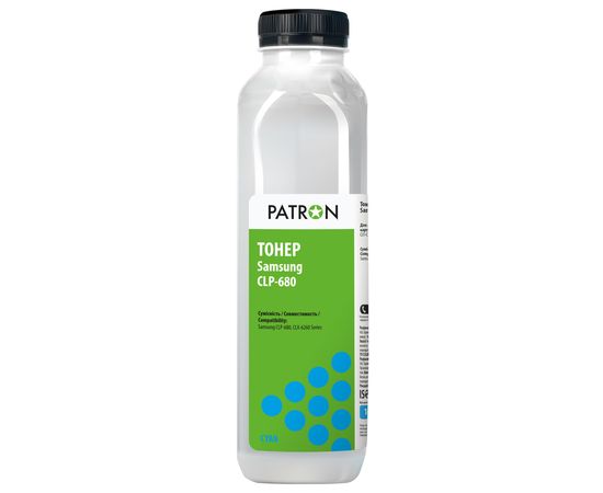 Купить Тонер Samsung CLP-680 флакон, 120 г, голубой Patron (PN-SCLP680-C-120) по лучшей цене
