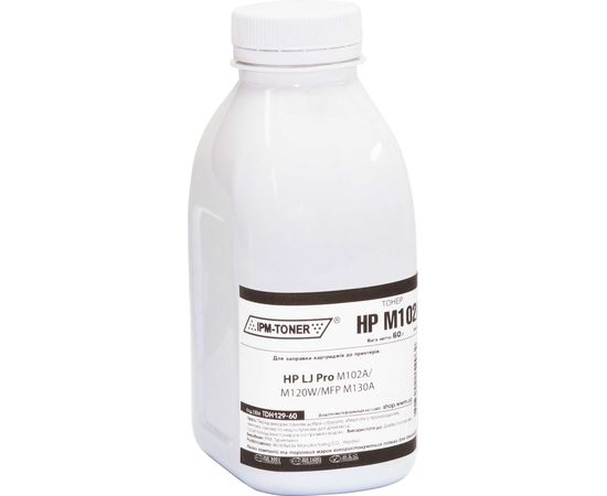 Купить Тонер IPM для HP LJ Pro M102A/102W/130A бутль 60г Black (TDH129-60) по лучшей цене