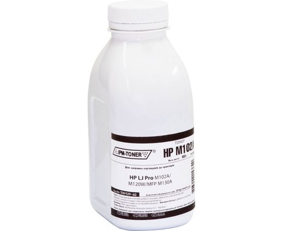 Купить Тонер IPM для HP LJ Pro M102A/102W/130A бутль 60г Black (TDH129-60) по лучшей цене