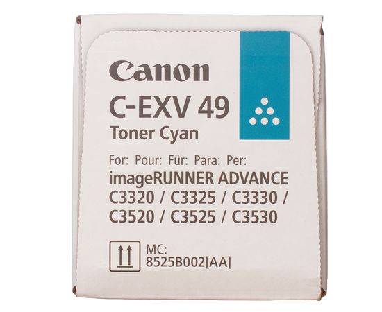 Купить Тонер-картридж C-EXV49 голубой Canon (8525B002) по лучшей цене