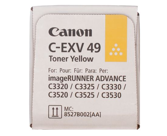 Купить Тонер-картридж C-EXV49 желтый Canon (8527B002) по лучшей цене