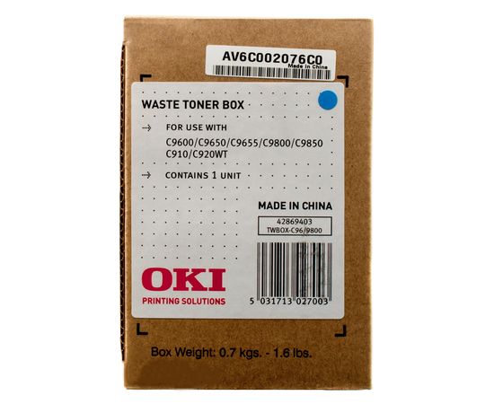 Купить Контейнер для отработанного тонера C9600 Oki (42869403) по лучшей цене