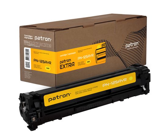 Купить Картридж совместимый HP 125A (CB542A) желтый Extra Patron (PN-125AYR) по лучшей цене