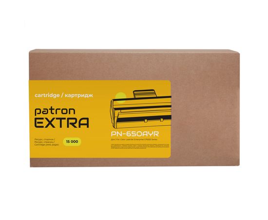 Купить Картридж совместимый HP 650A (CE272A) желтый Extra Patron (PN-650AYR) по лучшей цене