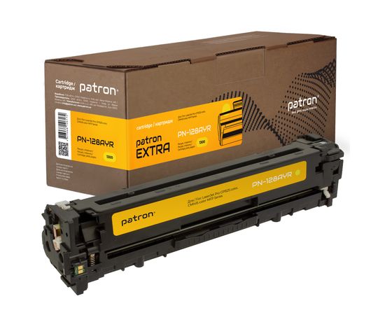 Купить Картридж совместимый HP 128A (CE322A) желтый Extra Patron (PN-128AYR) по лучшей цене