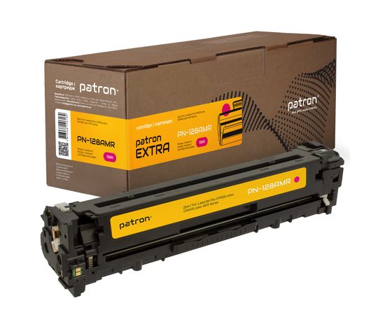 Купить Картридж совместимый HP 128A (CE323A) пурпурный Extra Patron (PN-128AMR) по лучшей цене