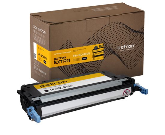 Купить Картридж совместимый HP 501A (Q6470A) черный Extra Patron (PN-501AKR) по лучшей цене