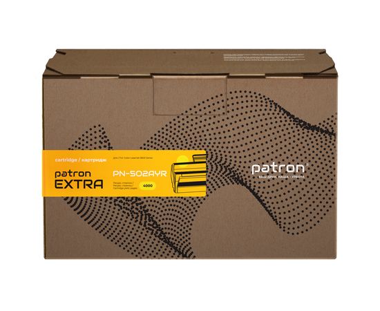 Купить Картридж совместимый HP 502A (Q6472A) желтый Extra Patron (PN-502AYR) по лучшей цене