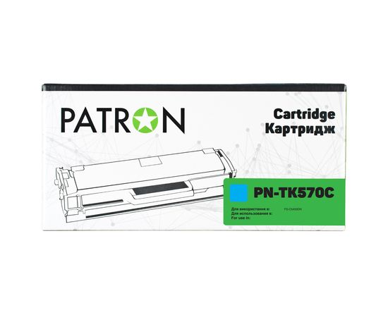 Купить Тонер-картридж совместимый Kyocera Mita TK-570C голубой Patron (PN-TK570C) по лучшей цене