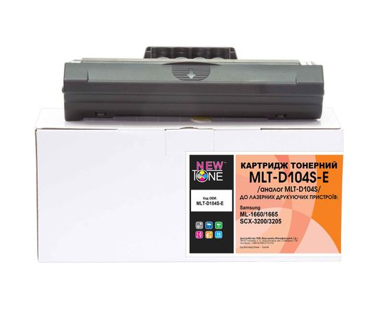 Купить Картридж тонерный NewTone для Samsung ML-1660/1665/SCX-3200/3205 аналог MLT-D104S Black (MLT-D104S-E) по лучшей цене