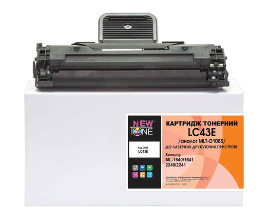 Купить Картридж тонерный NewTone для Samsung ML-1640/1641/2240/2241 аналог MLT-D108S Black (LC43E) по лучшей цене