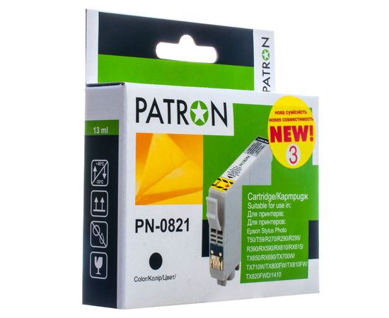 Купить Картридж совместимый Epson T0811 XL (C13T08114) 13 мл, черный Patron (PN-0821) (№3) по лучшей цене