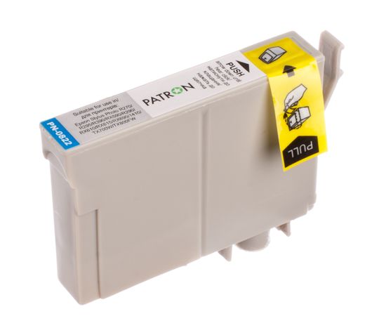 Купить Картридж совместимый Epson T0812 XL (C13T08124) 13 мл, голубой Patron (PN-0822) (№3) по лучшей цене