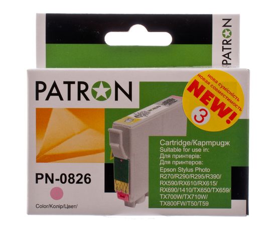 Купить Картридж совместимый Epson T0816 XL (C13T08164) 13 мл, светло-пурпурный Patron (PN-0826) (№3) по лучшей цене