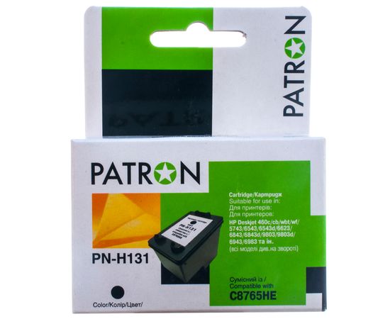 Купить Картридж совместимый HP 131 (C8765HE) 13 мл, черный Patron (PN-H131) по лучшей цене