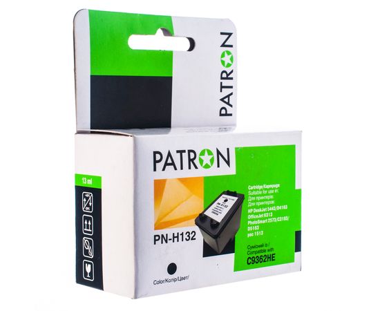 Купить Картридж совместимый HP 132 (C9362HE) 13 мл, черный Patron (PN-H132) по лучшей цене