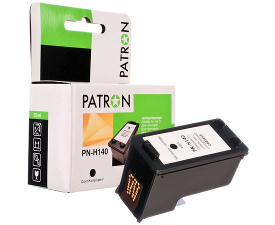 Купить Картридж совместимый HP 140XL (CB336HE) 25 мл, черный Patron (PN-H140XL) по лучшей цене