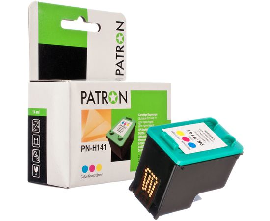 Купить Картридж совместимый HP 141XL (CB338HE) 14 мл, 3-х цветный Patron (PN-H141XL) по лучшей цене