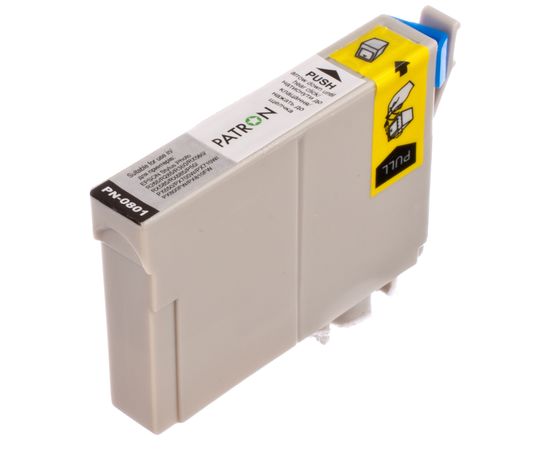 Купить Картридж совместимый Epson T0801 (C13T0801) 13 мл, черный Patron (PN-0801) по лучшей цене