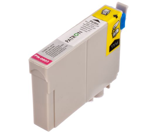 Купить Картридж совместимый Epson T0803 (C13T0803) 13 мл, пурпурный Patron (PN-0803) по лучшей цене