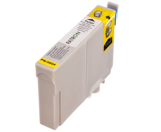 Купить Картридж совместимый Epson T0804 (C13T0804) 13 мл, желтый Patron (PN-0804) по лучшей цене