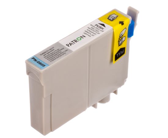 Купить Картридж совместимый Epson T0805 (C13T0805) 13 мл, светло-голубой Patron (PN-0805) по лучшей цене