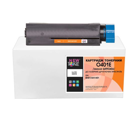 Купить Картридж тонерный NewTone для OKI B401/441/451 аналог 44992404 Black (O401E) по лучшей цене